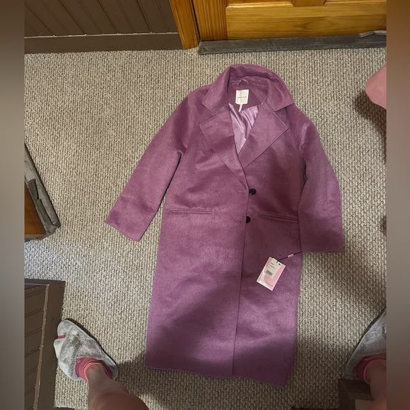 NWT Avec Les Filles Lavender Coat - Picture 7 of 8